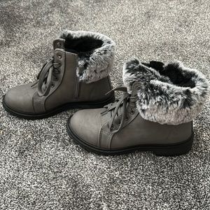 Furry boots